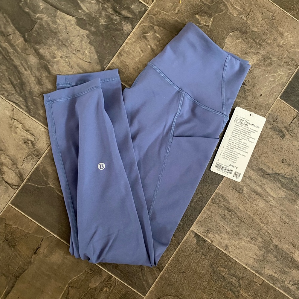 Lululemon Wunder Train HR 23” Pockets size 6 NEW!